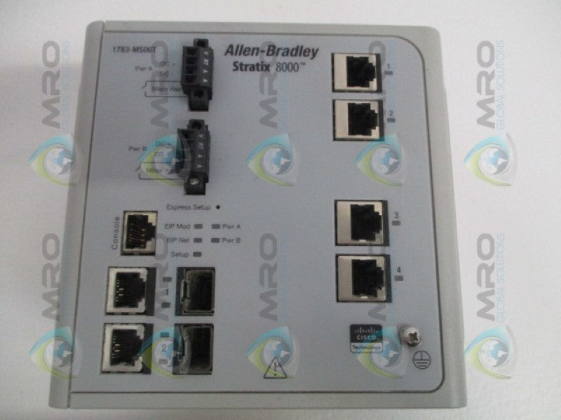 INDUSTRIAL SPARE PART STRATIX 8000 1783-MS06T SER.A F/W 2.001 ETHERNET SWITCH  UNMP