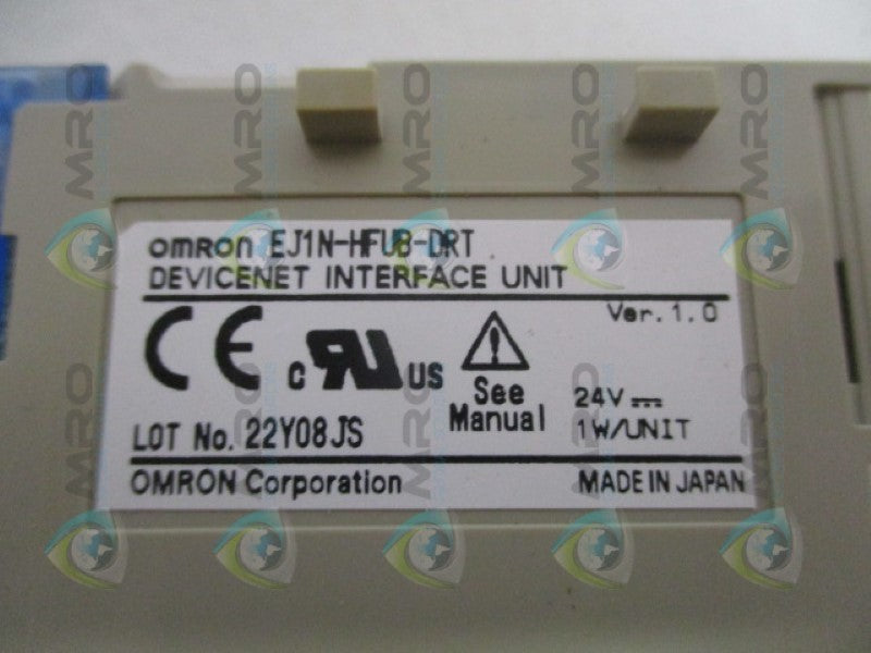 OMRON EJ1N-HFUB-DRT  DEVICENET INTERFACE UNIT *USED*
