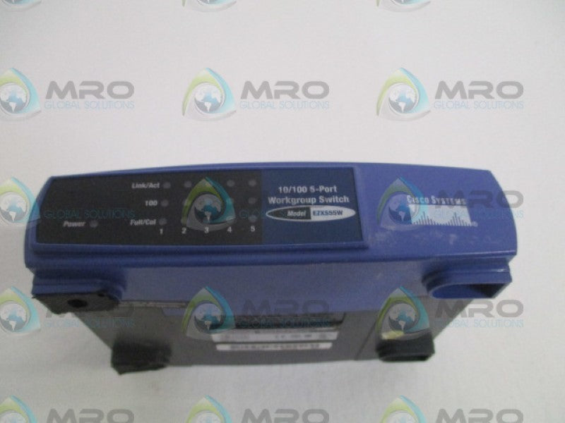LINKSYS EZXS55W 5-PORT 10/100 WORKGROUP SWITCH *USED*