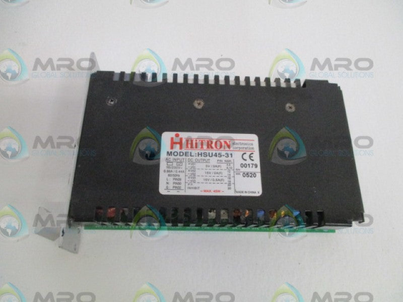 HITRON HSU45-31 POWER SUPPLY *USED*
