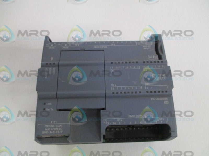 SIEMENS SIMATIC S7-1200 6ES7214-1AG40-0XB0 PROCESS UNIT (AS PICTURED) *USED*
