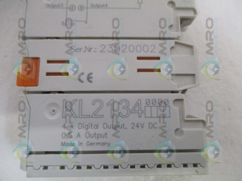 BECKHOFF KL2134 DIGITAL OUTPUT MODULE  UNMP
