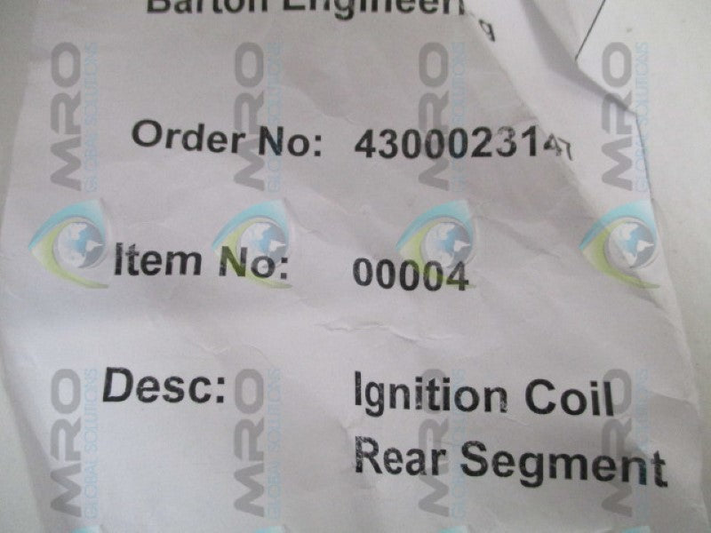 BARTON 00004 IGNITION COIL REAR SEGMENT  NSNP