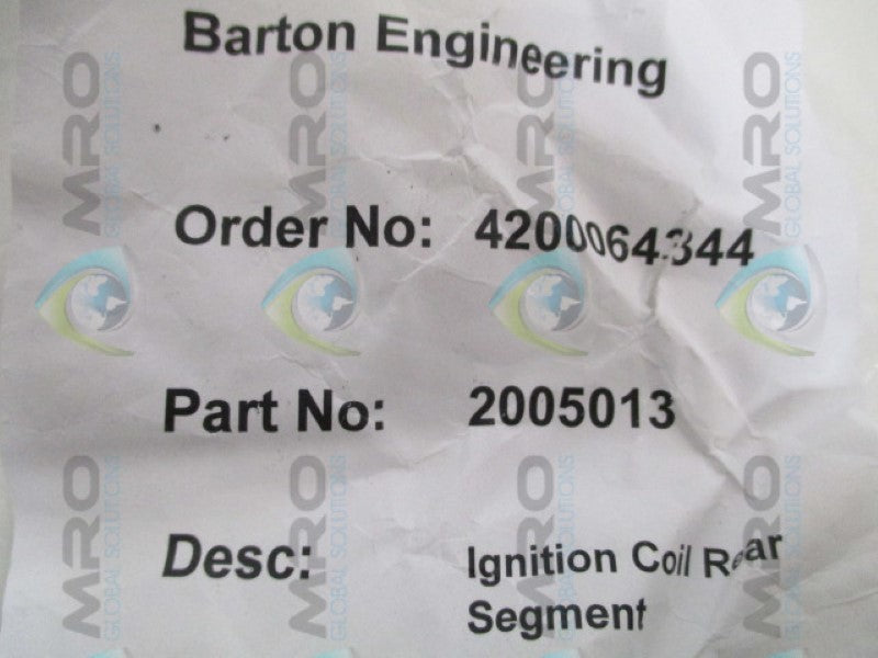 BARTON 2005013 IGNITION COIL REAR SEGMENT  NSNP