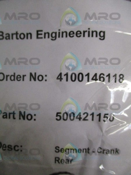 BARTON 500421150 SEGMENT CRANK REAR 2  NSNP