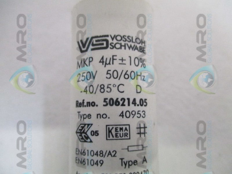 VOSSLOH SCHWABE 40953 IGNITOR 250V UNMP