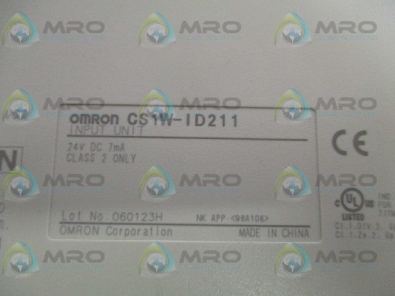 OMRON CS1W-ID211 INPUT UNIT MODULE UNMP