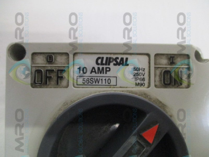 CLIPSAL 56SW110 SURFACE SINGLE POWER SWITCH  UNMP