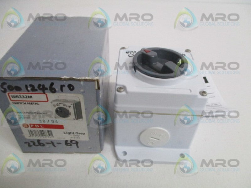 PDL WR332M SWITCH METAL ENCLOSURE NSMP
