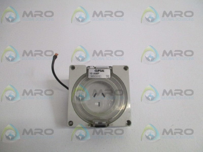 CLIPSAL 56SO310 AUTOMATIC SWITCHED SOCKET OUTLET (AS PICTURED)  UNMP
