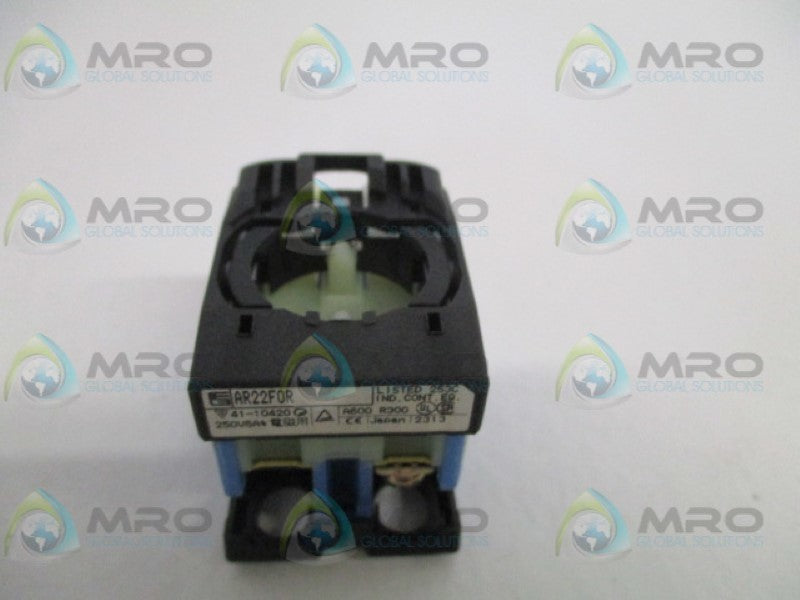 FUJI ELECTRIC AR22F0R PUSHBUTTON BODY (AS PICTURED) NSNP