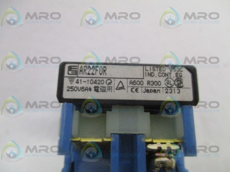 FUJI ELECTRIC AR22F0R PUSHBUTTON BODY (AS PICTURED) NSNP