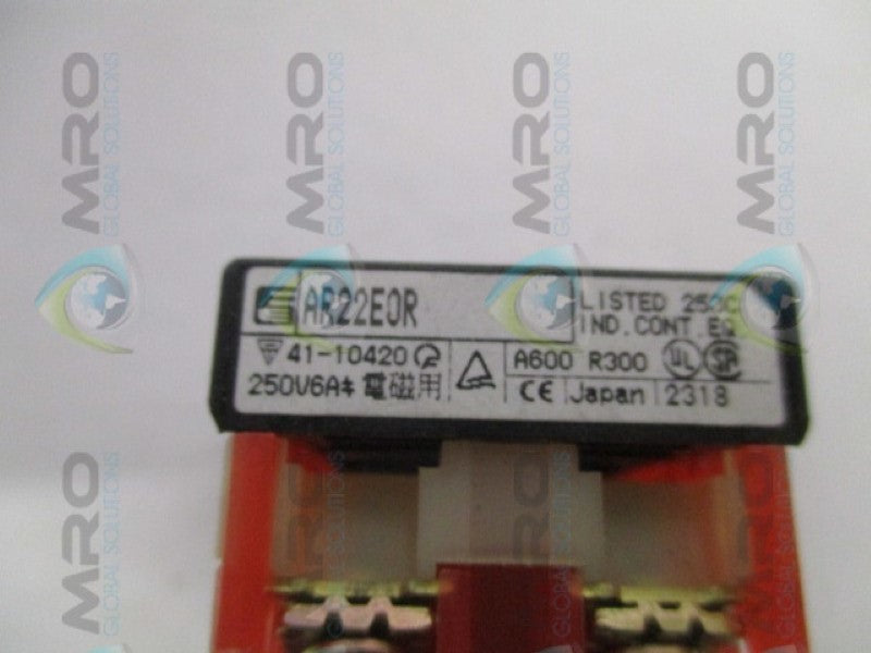 FUJI ELECTRIC AR22E0R PUSHBUTTON BODY (AS PICTURED) NSNP