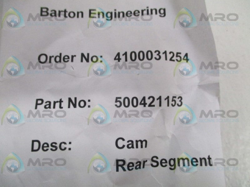 BARTON 500421153 CAM REAR SEGMENT  NSNP