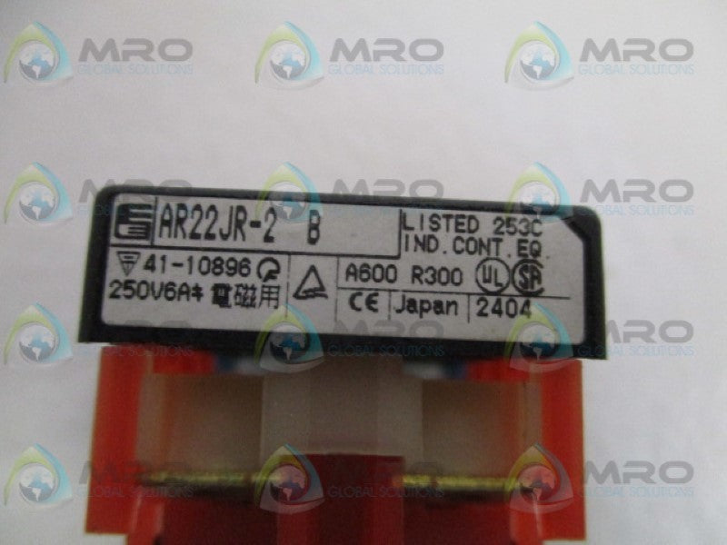 FUJI ELECTRIC AR22JR-2B PUSHBUTTON BODY (AS PICTURED) NSNP