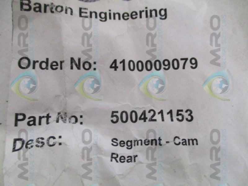 BARTON 500421153 SEGMENT-CAM REAR  UNMP