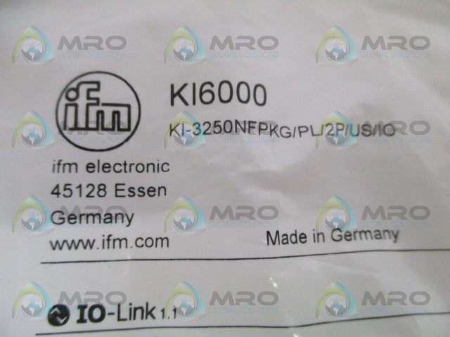 IFM EFECTOR KI6000 CAPACITIVE SENSOR *NEW IN FACTORY BAG*
