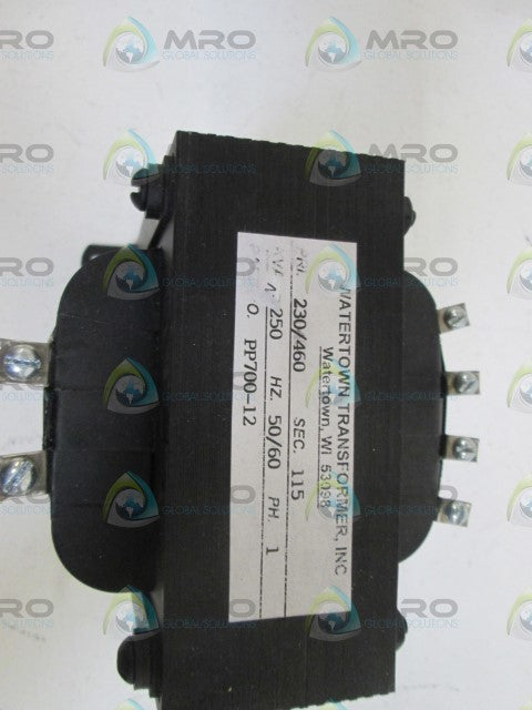 WATERTOWN TRANSFORMER, INC.  TRANSFORMER PP700-12 *NEW NO BOX*