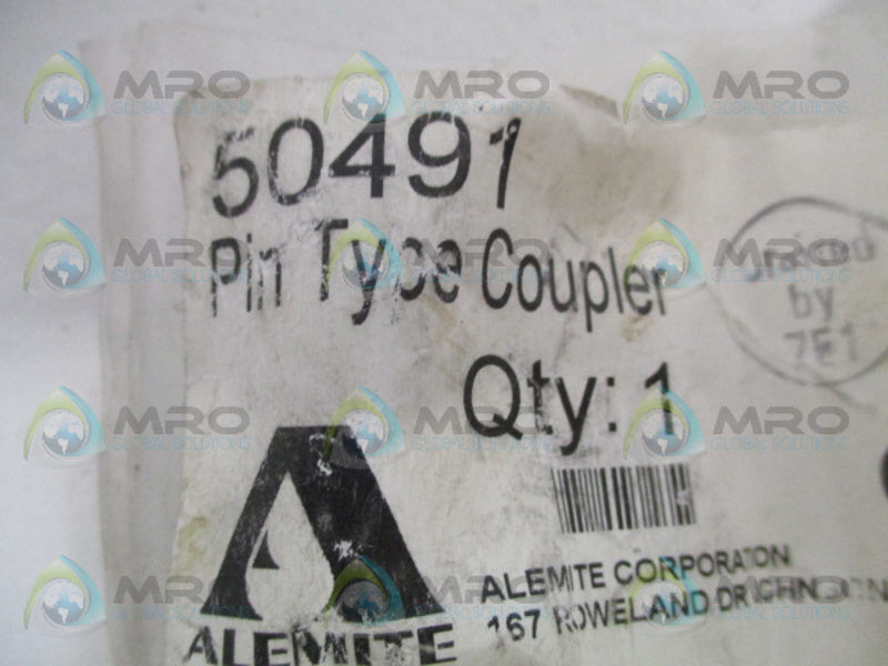 ALEMITE 50491 PIN TYPE COUPLER * NEW IN FACTORY BAG *