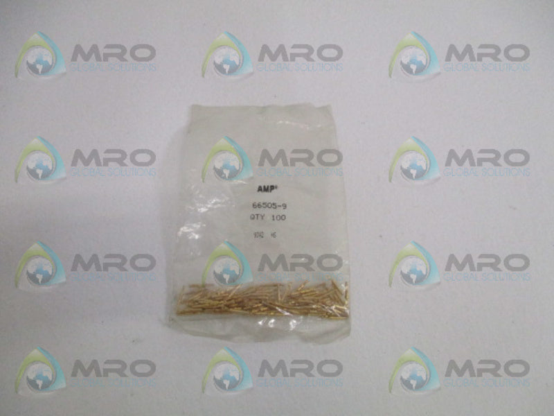 AMP 66505-9 CRIMP CONNECTOR (QTY 100) * NEW IN FACTORY BAG *