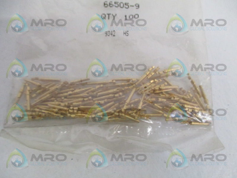 AMP 66505-9 CRIMP CONNECTOR (QTY 100) * NEW IN FACTORY BAG *