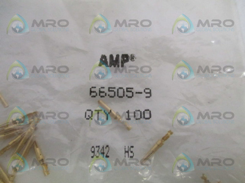 AMP 66505-9 CRIMP CONNECTOR (QTY 100) * NEW IN FACTORY BAG *