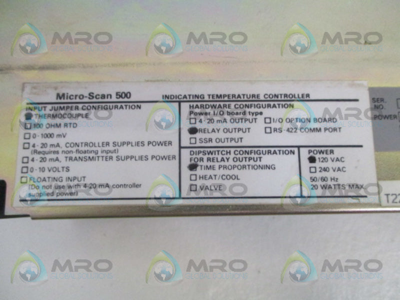 TAYLOR MICRO-SCAN 500 UNMP