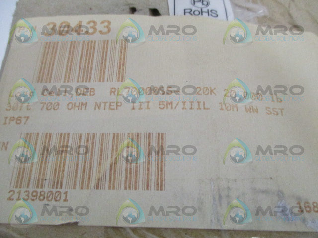 RICE LAKE RL70000SS-20K LOAD CELL CAPACITY: 20K LBS *NEW IN BOX*