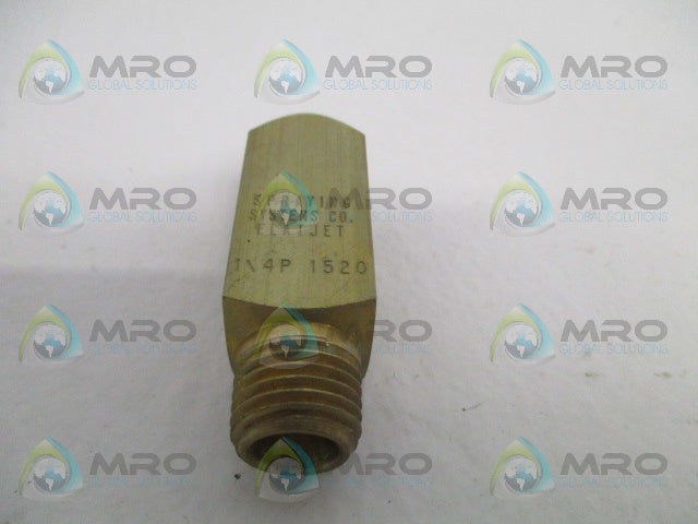 SPRAYING SYSTEMS 1/4P-1520 FLAT SPRAY NOZZLE *NEW NO BOX*