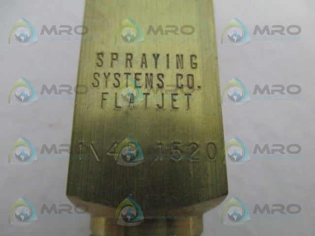 SPRAYING SYSTEMS 1/4P-1520 FLAT SPRAY NOZZLE *NEW NO BOX*