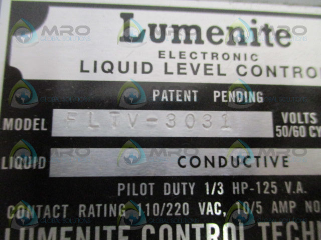 LUMENITE FMTV-3031 LIQUID LEVEL CONTROL *NEW NO BOX*