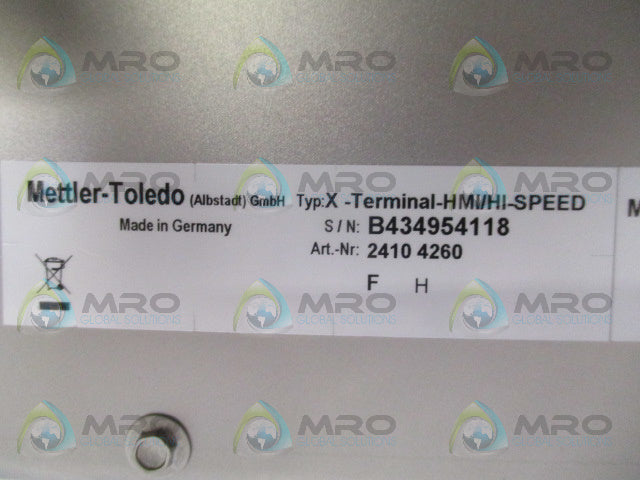 METTLER-TOLEDO HI SPEED 2410-4260 OPERATOR INTERFACE TOUCHSCREEN *NEW IN BOX*