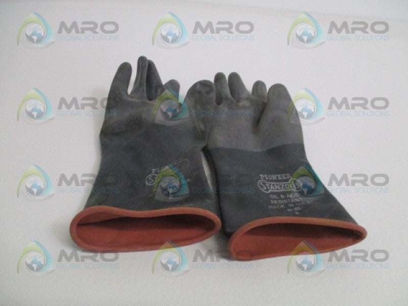 PIONEER STANZOIL N-35 OIL & ACID RESISTANT GLOVES SIZE 8 *NEW NO BOX*