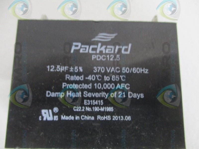 PACKARD PDC12.5 MOTOR RUN CAPACITOR 370VAC *NEW NO BOX*