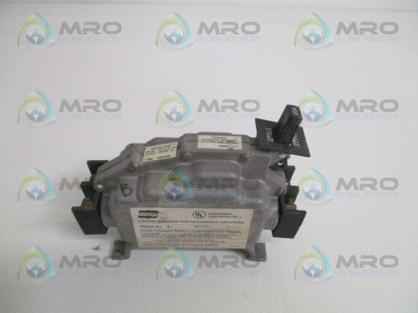 CROUSE HINDS D2CB1220M83 CIRCUIT BREAKER 20A  UNMP