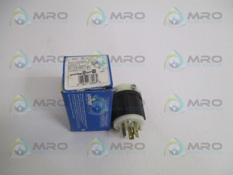 LEVITON 2321 LOCKING PLUG *NEW IN BOX*