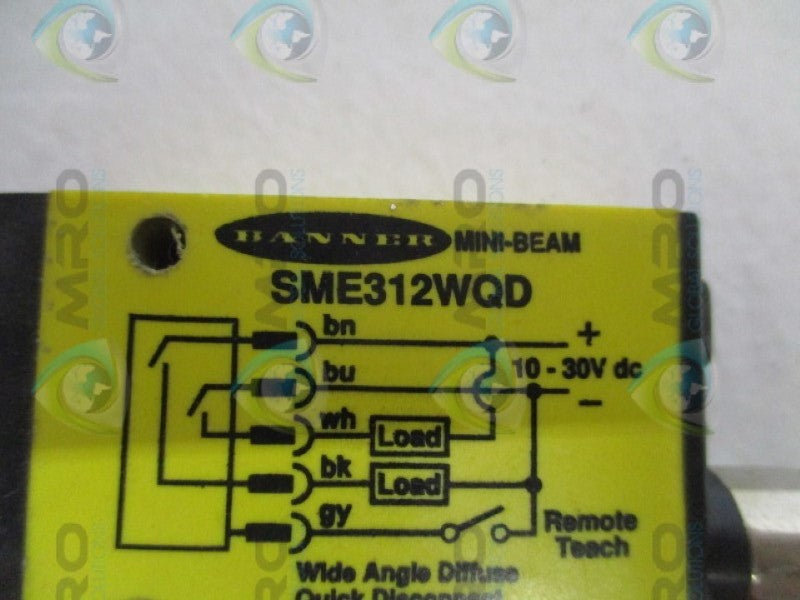 BANNER MINI-BEAM SME312WQD PHOTOELECTRIC SENSOR  UNMP
