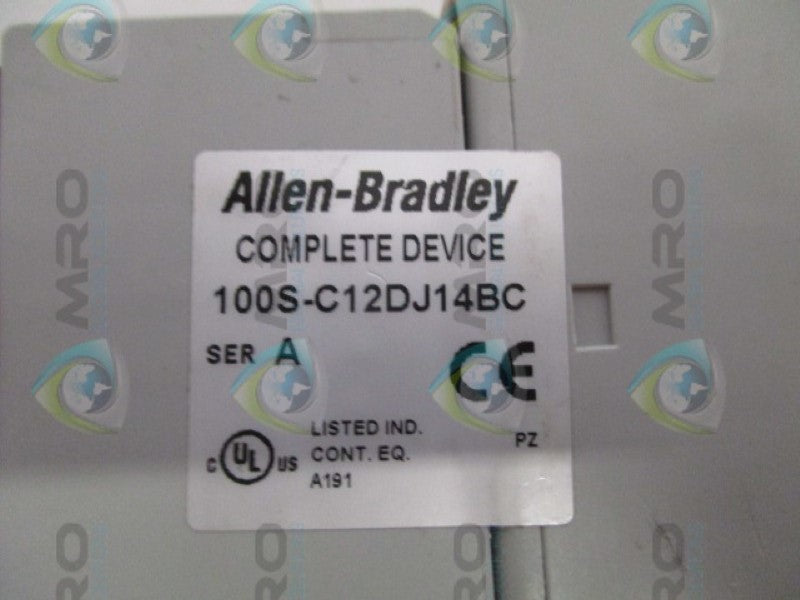 ALLEN BRADLEY GUARDMASTER 100S-C12DJ24BC SER. A CONTACTOR 24V(AS PIC.)  UNMP