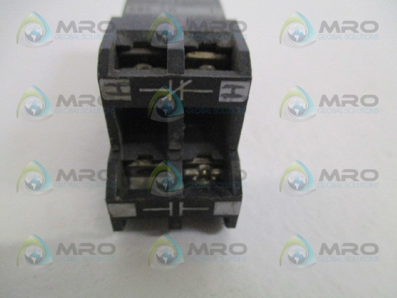 ALLEN BRADLEY 595-AB SER. B SIZE 0-5 AUXILARY CONTACT *USED*