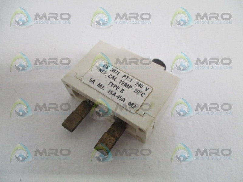 INDUSTRIAL MRO BS3871 TYPE B PUSHBUTTON RELAY *USED*