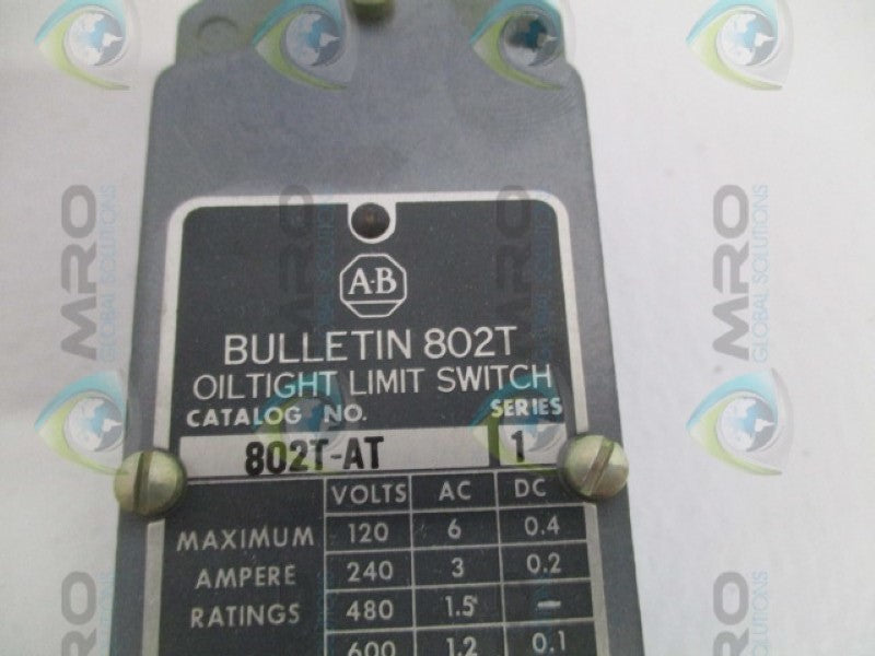 INDUSTRIAL SPARE PART 802T-AT SER. 1 (AS PICTURED) NSMP