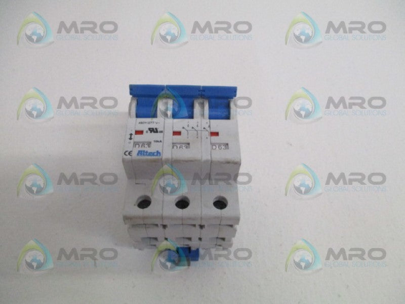 ALTECH D63 CIRCUIT BREAKER 277V  UNMP
