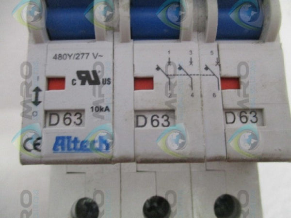 ALTECH D63 CIRCUIT BREAKER 277V  UNMP