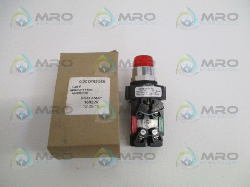 C3 CONTROLS HPRFVPTT120-AHIPBCRD PUSHBUTTON SWITCH  NSMP