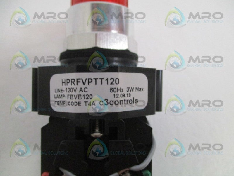 C3 CONTROLS HPRFVPTT120-AHIPBCRD PUSHBUTTON SWITCH  NSMP