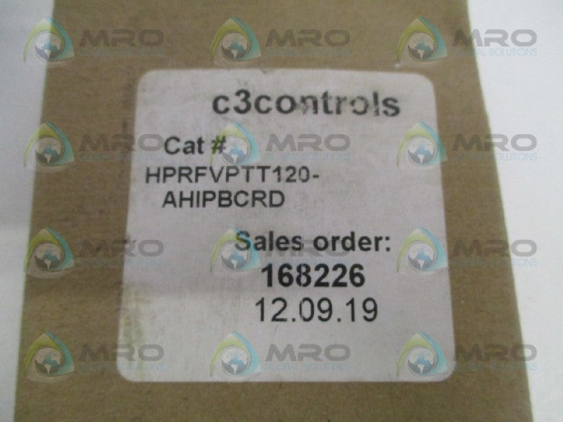 C3 CONTROLS HPRFVPTT120-AHIPBCRD PUSHBUTTON SWITCH  NSMP
