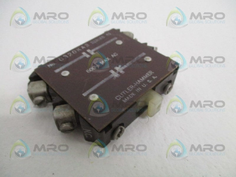 CUTLER HAMMER C320KA2 SER. A1 UNMP