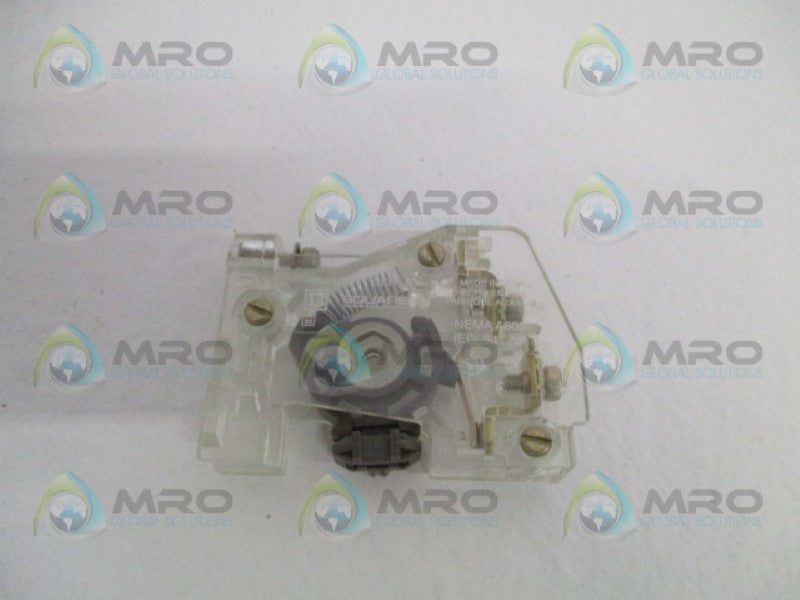 SQUARE D 9999-SX7 AUXILIARY CONTACT (MISSING ACCESSORIES) *NEW NO BOX*