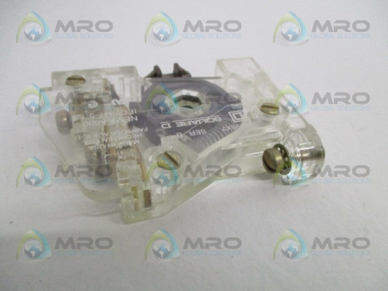 SQUARE D 9999-SX7 AUXILIARY CONTACT (MISSING ACCESSORIES) *NEW NO BOX*