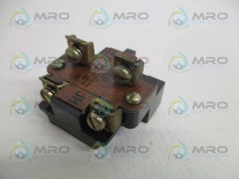 SQUARE D 9001-TA CONTACT BLOCK (MISSING ACCESSORIES) *NEW NO BOX*